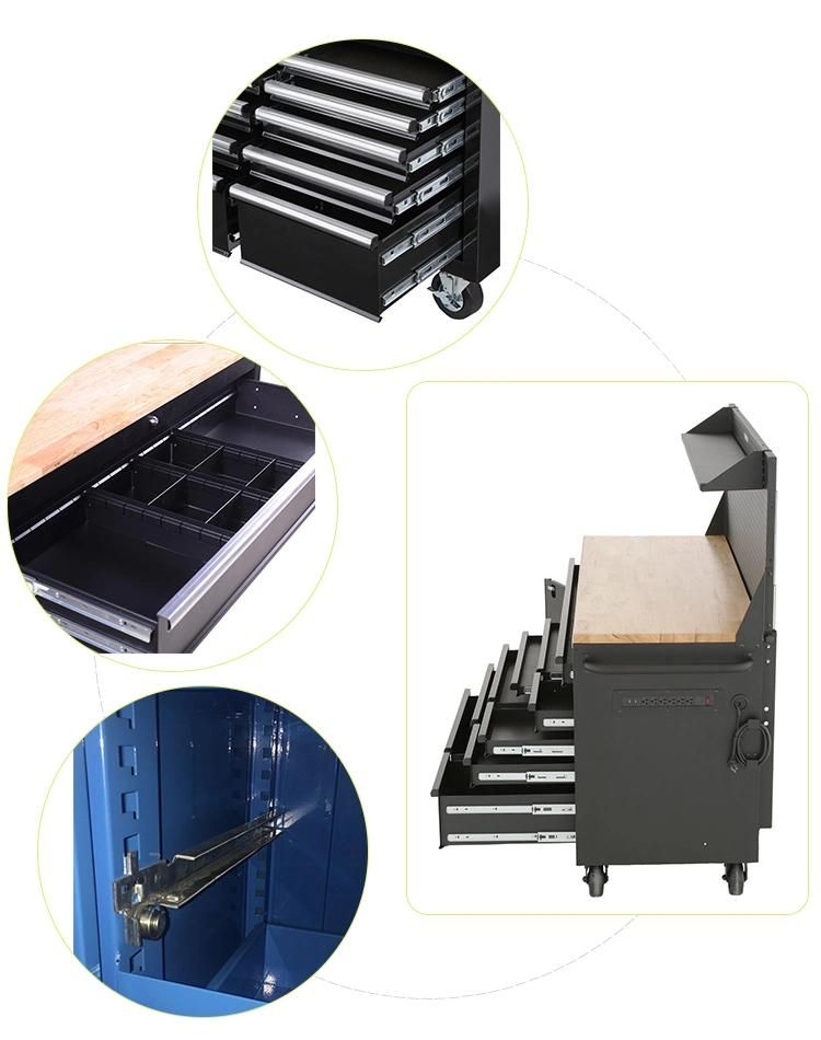 Rolling Garage Toolbox Drawer Cart Metal Tool Cabinet