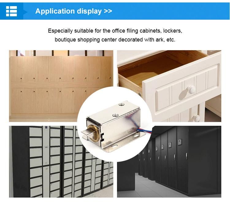Mini DC12V Electric Cabinet Lock for Slectronic Solenoid Lock Door
