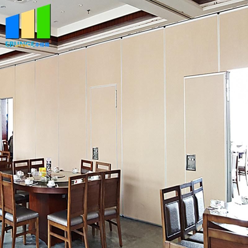 Ballroom Sound Proof Folding Partitions Movable Wooden Partition Wall