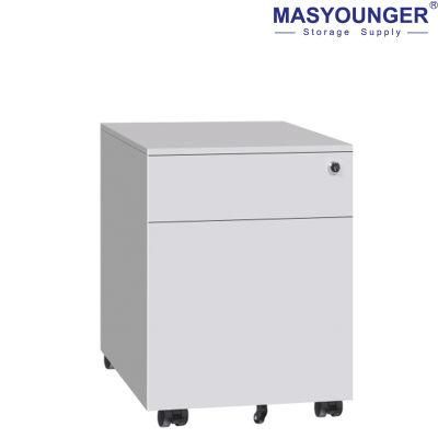 Office Furniture 2 Drawer Metal Mobile Pedestal Cabinet