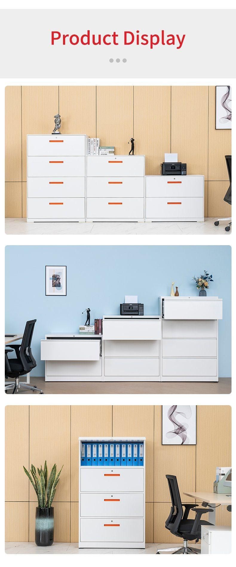 Novel Design Office Furniture File Cabinet Vertical 4 Drawers Steel Filing Cabinet