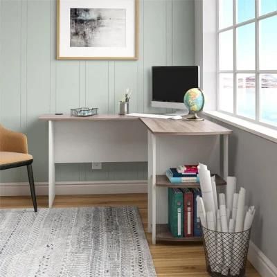 Nova Wood Storage Shelf L Shape Computer Desk