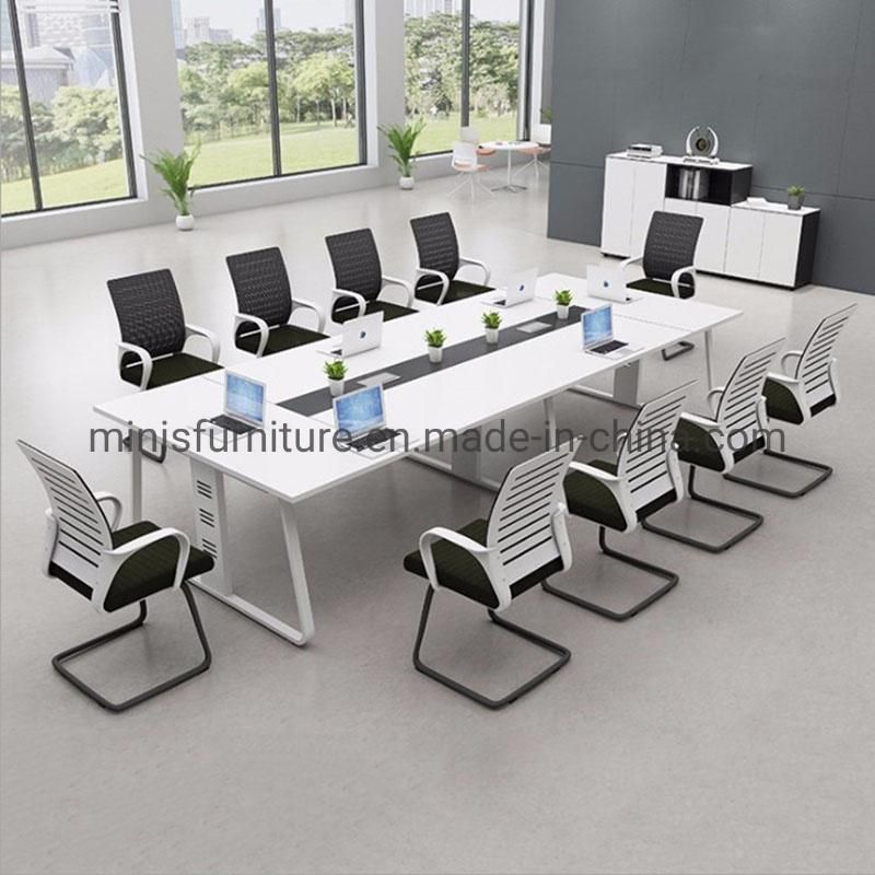 (M-CT333) Office Unique Design White Round Conference Table