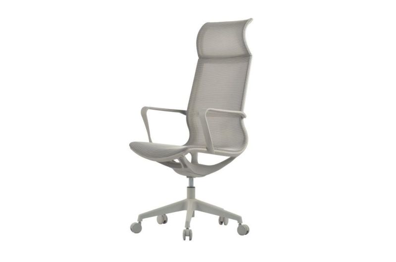 Classic Full Mesh High Grey Back Executive Manager Conference Ergonomic Gaming Swivel Home Office Chair with Fixed Armrest