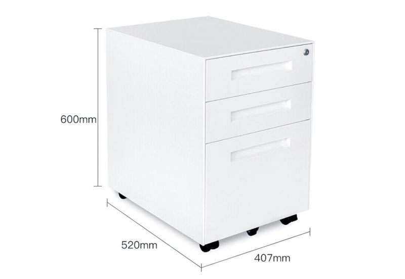 Under Table File Storage Units Movable Cabinet Mobile Pedestals