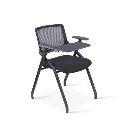 Patented Plastic Conference Chair with Armrest and Writing Pad
