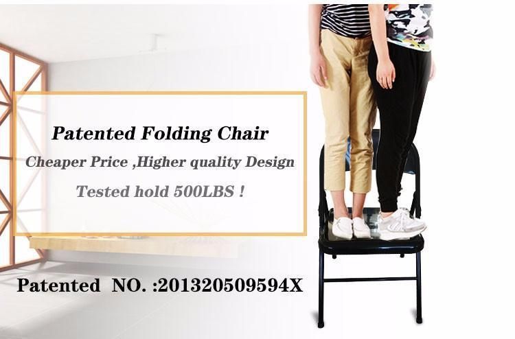 Wholesale Plastic Foldable Wedding Chair Outdoor Party Events Metal Frame Folding Chairs