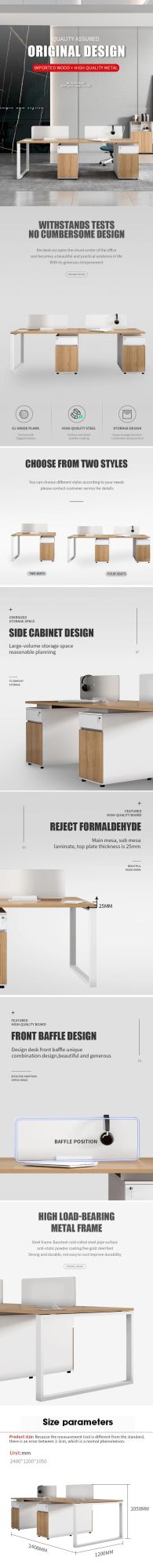 High Quality Modern Office Desk Furniture 4 Seats Workstations