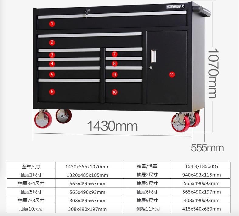 Tank Storm 41-Inch Steel Roller Cabinet