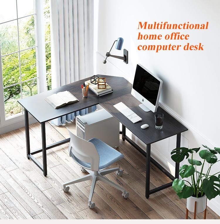 Comercial Furniture Wholesale Cheap Home Office Corner Writing Desk L Shaped Computer Desk