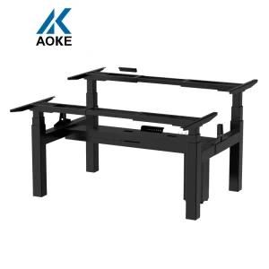 Aoke Electric Dual Motors Adjustable Height Standing Office Desk Gaming Desk