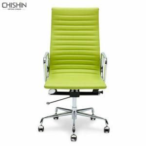 Office Furniture Eames Style Leather Upholstery Swivel Executive Office Chair