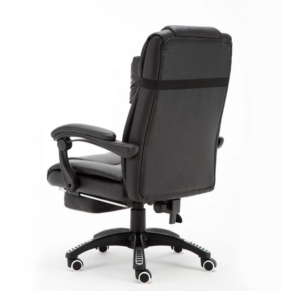 White PU Leather High Back Office Chair