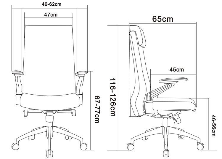 Executive Chair Boss Chair PU Leather 4D Armrest