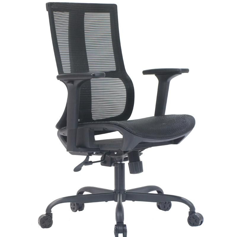 Ergonomic MID Back BIFMA Test Black Full Mesh Breathable Swivel Office Mesh Chair