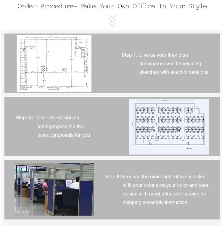 Customize Office Furniture 4 Seater Workstation for Open Working Area