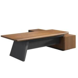 Gokeng Factory Supplier Wood Veneer Laminate Office Furniture Manager Wood Desk
