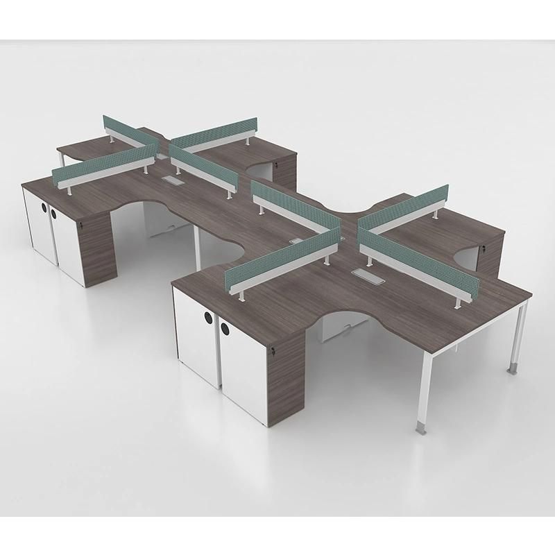 High Quality Modern Office Desk Furniture 8 Person Workstations