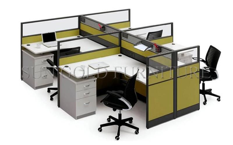 Competitive Price Steel Foot Office Workstation with Desktop Partition (SZ-WS302)