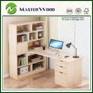 Customized Wood Grain Computer Desk From Desk Organizer
