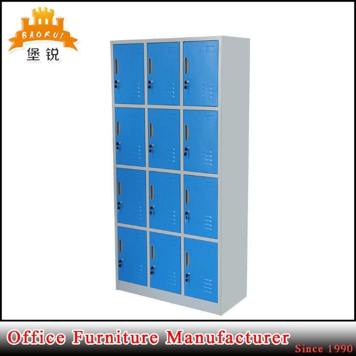 Knock Down 12 Door Storage Cabinet Metal Locker