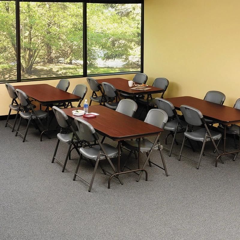 Commercial Rectangle MDF Wood Folding School Dining Tables