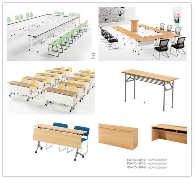 White Modern Doctor Practice Minimalist Conference Table (FOH-2412B)