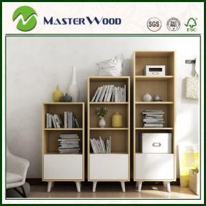 Fashion Home Book Rack Furniture Wooden Book Shelf Wirh Drawer
