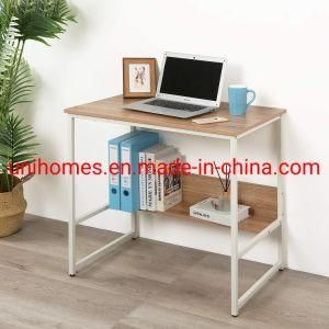 Computer Desk with Hutch and Bookshelf, Home Office Desk with Space Saving Design for Small Spaces
