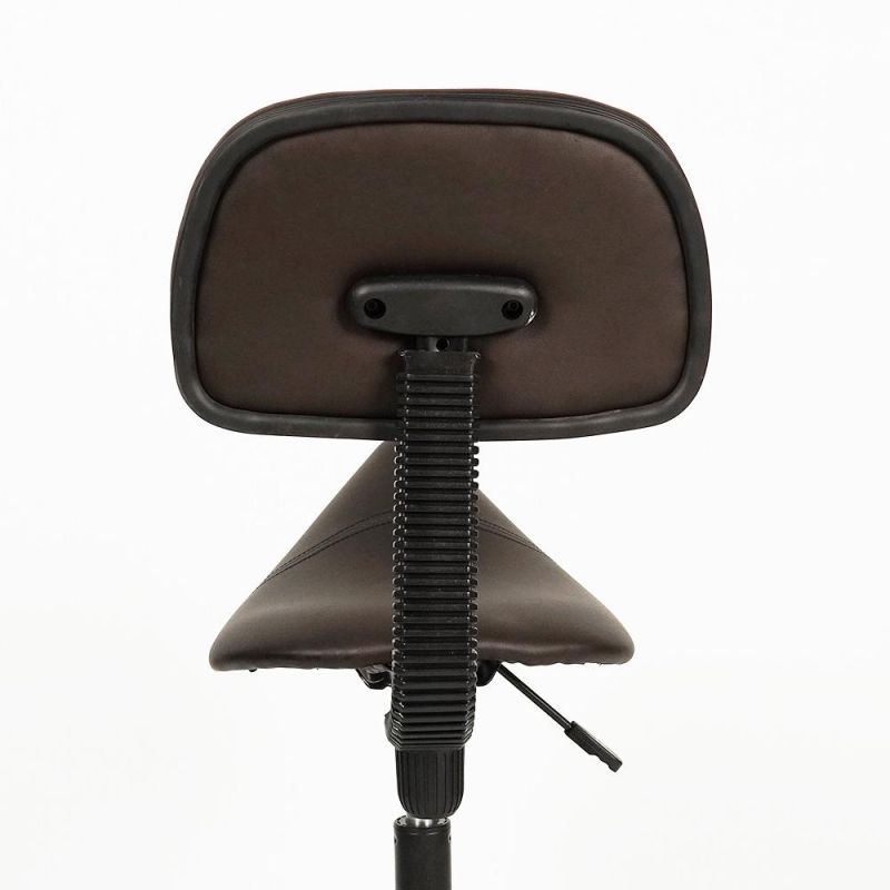 Professional Rolling Swivel Adjustable Dental Saddle Chair with Backrest