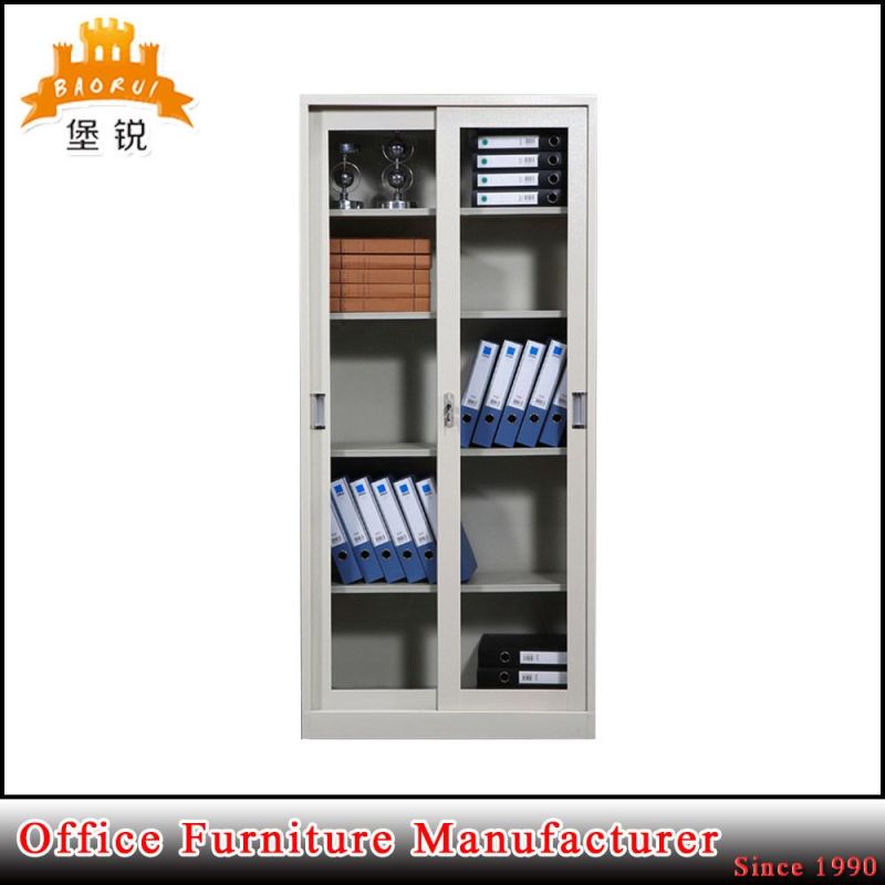 High Quality Office Used Cupboard Sliding Glass Door Metal Filing Cabinet