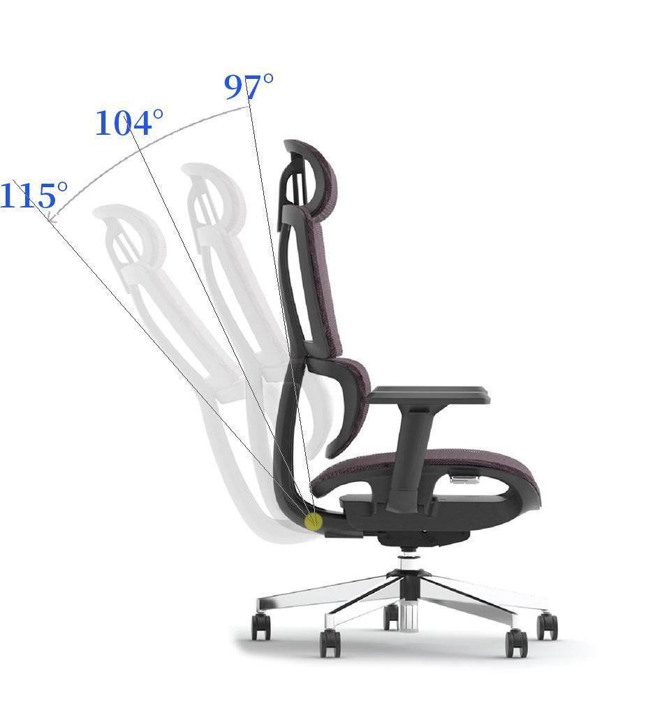 Adjustable Mesh Back Ergonomic Swivel Executive Office Chair Lumbar Support Office Chair with 3D Armrest