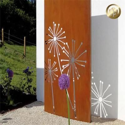 60cm*120cm Rectangular Corten Steel Rusty Metal Garden Decorative Screen