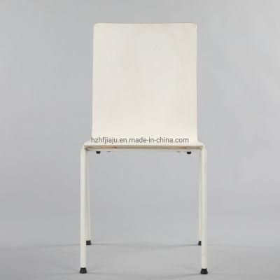 Scndinavian White Office Furniture Wood Steel Chairs