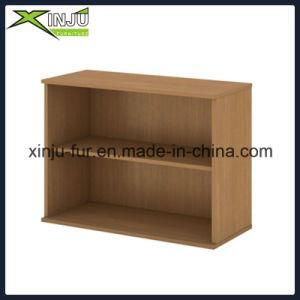 Simple Cute 2 Tier Wooden Bookcase Wide in Dark Brown