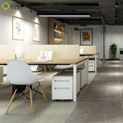 Fashion Good Price Staff Working Furniture Open Office Table Desk Set Design