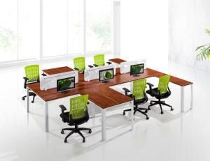 L Shape Office Room Staff Workstation with 16 mm Thickness Panel