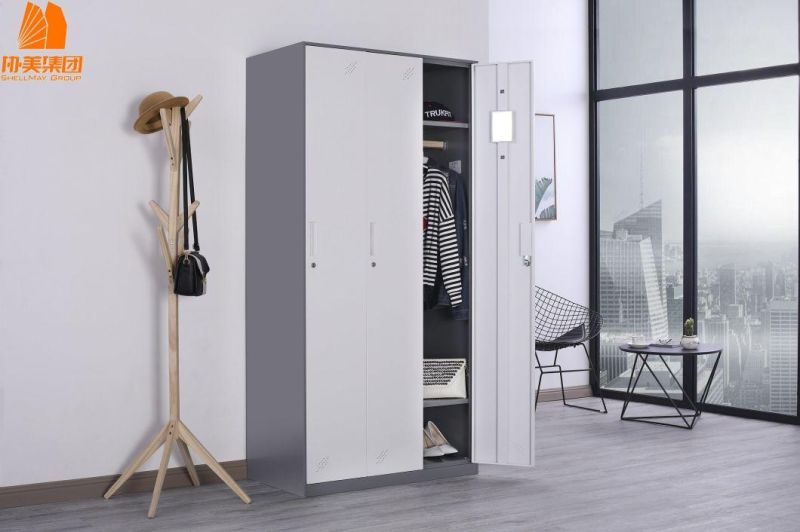 Modern Design Practical Home Metal Wardrobe Furniture Locker Cabinet