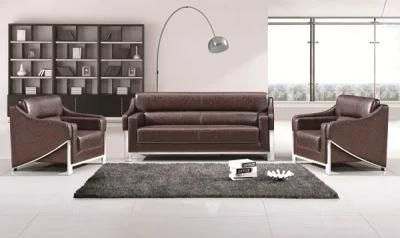 Italian Leather Sofa Office Meeting Room Sofa Set (FOH-8083)