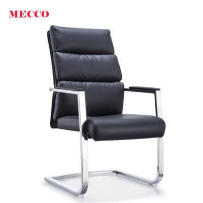 High Quality Ergonomic Commercial Conference Comfortable Leather Visitor Office Chair