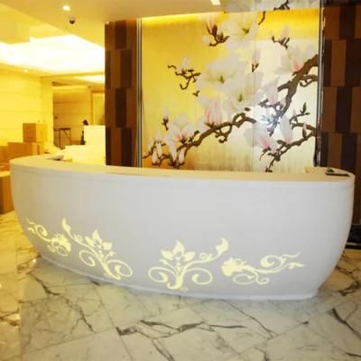 2019 Top 3 New Design Modern Solid Surface Reception Counter