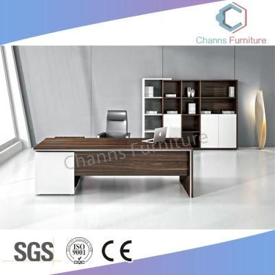 Luxury CEO Table L Shape Office Desk (CAS-MD18A69)