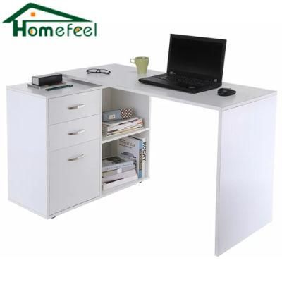 Modern Office Furniture New Design L-Shape Single Computer Desk Wholesale