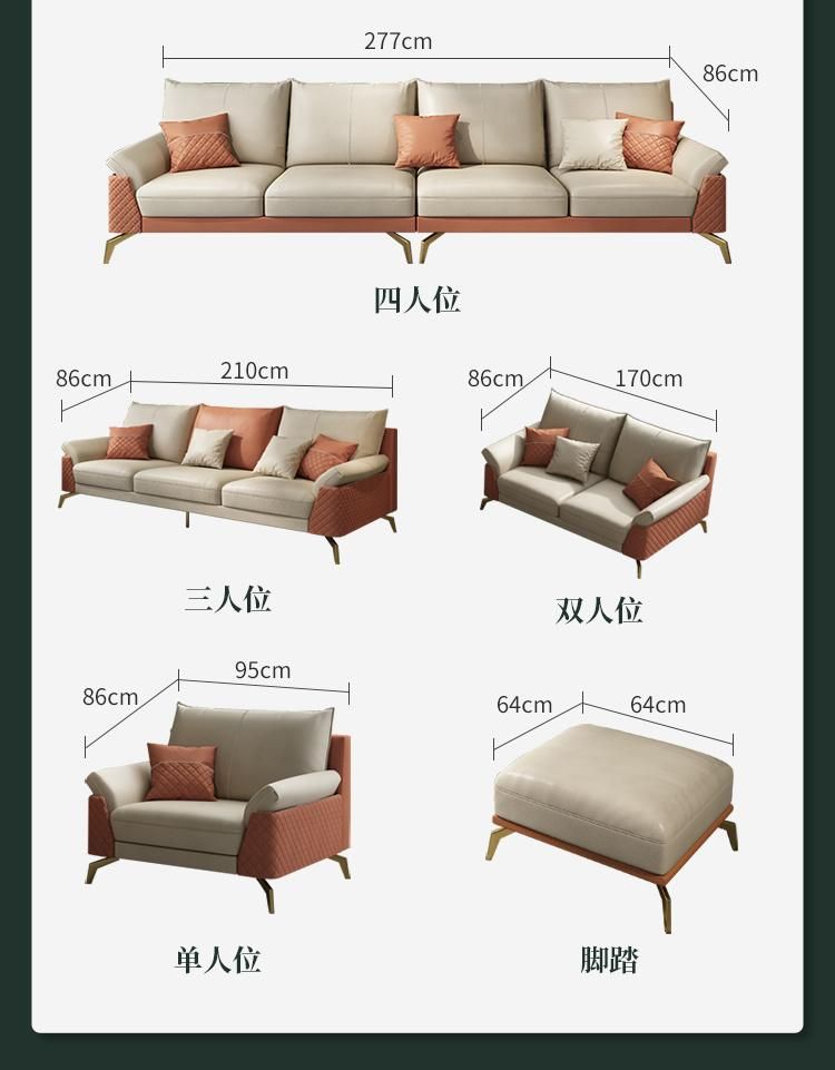 Italian Style Furniture Modern Design Fabric Sofa Set Living Room Furniture Fabric Sofa