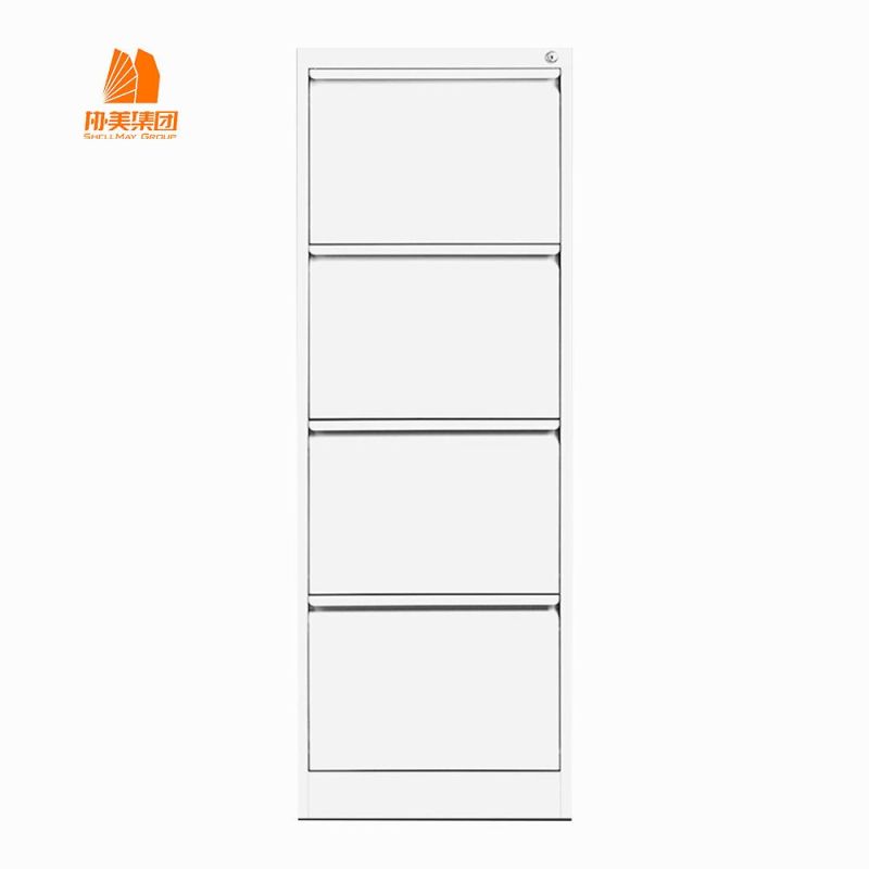 Vertical Filing Cabinet with 4 Push-Puling Door, Customized Modern Furniture