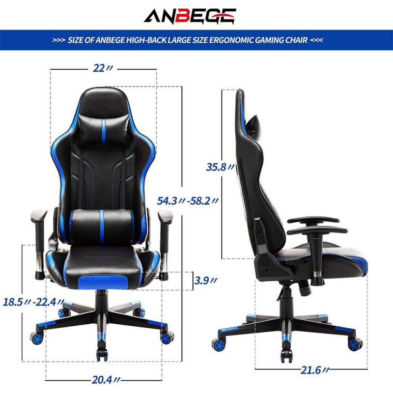 Ergonomic Adjustable Gamer Chair Massage High Back Chair PC Racing Cool Gaming Chair