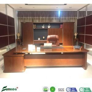 Luxury Office Desk with Wood Veneer Skin 2.8m MDF Executive Desk