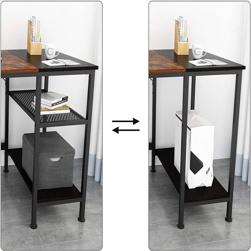 Home Simple Desk and Bookcase Combination Bedroom Desk 0335