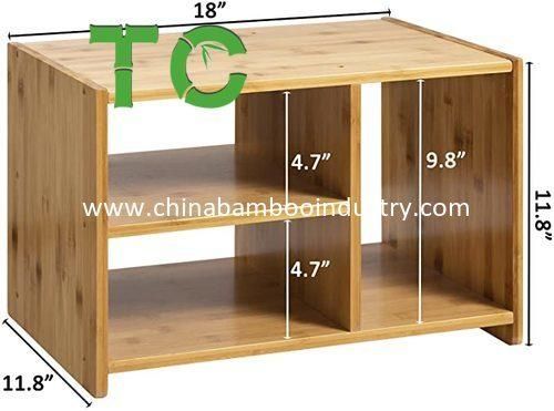 Hotselling Desktop Printer Stand, Storage Desktop Shelf, Desk Stand Bookshelf 2 Tier Wood Desk Organizer for Printers Wood Printer Stand