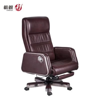 Comfortable Recliner Leather Office Big Size Boss Swivel Computer Chair
